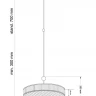 Люстра на штанге Kutek Lavone LAV-ZW-6(P)600-1/R