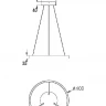 Подвесной светильник Maytoni Rim MOD058PL-L22BSK