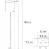 Ландшафтный светильник Arte Lamp Compass A3102PA-1BK