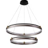 Подвесной светодиодный светильник Crystal Lux FERNANDO SP123W LED D600+800 COFFEE/BLACK