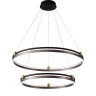 Подвесной светодиодный светильник Crystal Lux FERNANDO SP123W LED D600+800 COFFEE/BLACK