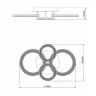 Потолочная люстра Escada Alunit 10281/4LED