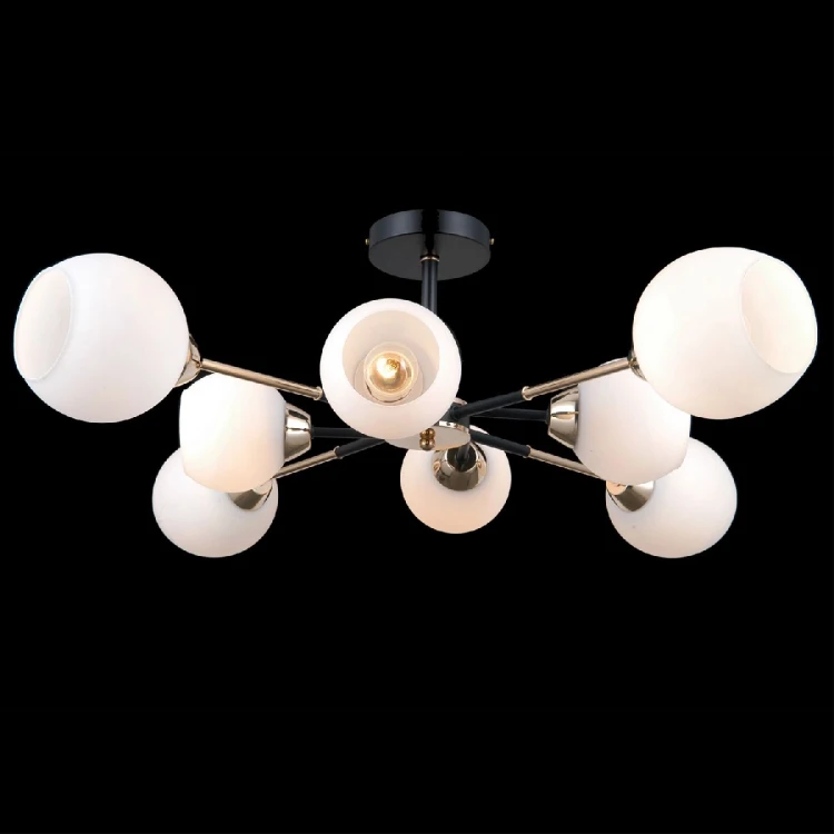 Люстра на штанге Illumico IL0715-8CSQ-24 BK GD LIBRA