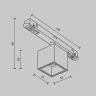 Трековый магнитный светильник Maytoni Alfa S TR133-4-7W-DS-BS