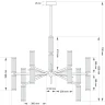 Люстра на штанге Kutek Saletto SAL-ZW-6(P)