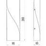 Уличный настенный светильник Maytoni Twist O040WL-L11W3K