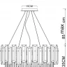 Подвесная люстра Arte Lamp Nicoletta A1052SP-10GO