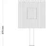 Настольная лампа Kutek Fiore FIO-LG-1 (P)