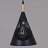 Подвесной светильник Reluce 03250-3.9-03 BK+WOOD