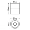 Накладной светильник Italline IT014-0201 black