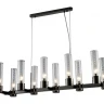 Подвесная люстра Crystal Lux OTONO SP10 L980 BLACK CHROMIUM/TRANSPARENTE
