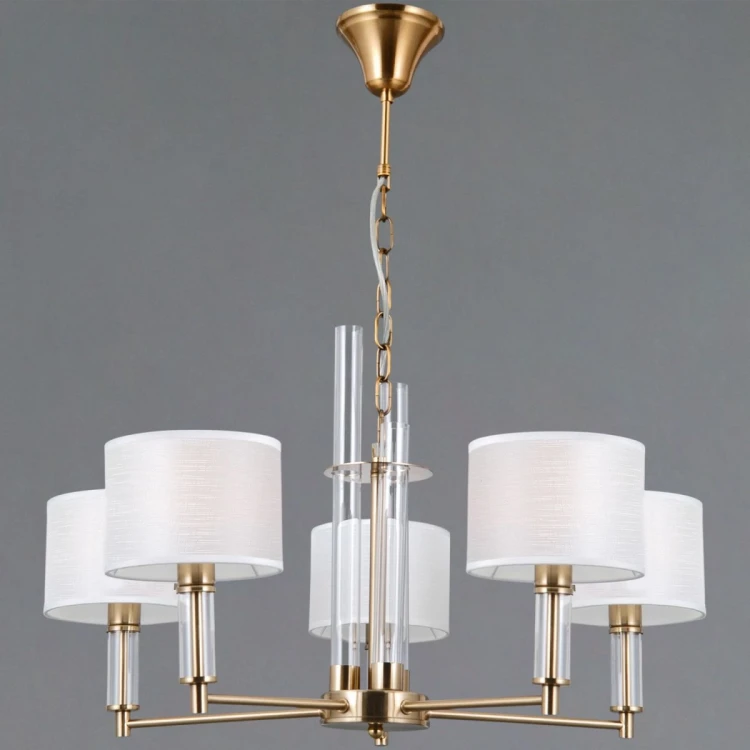 Подвесная люстра Illumico IL0755-5PSQ-25 BRASS GENOA