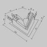 Угол-соединитель 45° встраиваемый Maytoni Magnetic track system Exility TRA034CLS-42.12W
