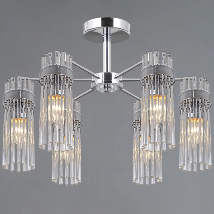 Люстра на штанге Illumico IL0761-6CSQ-25 CR GENOA