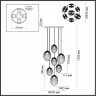 Каскадная люстра Odeon Light Mussels 5039/7