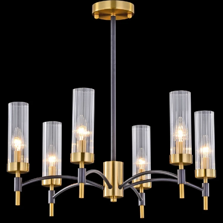 Люстра на штанге Illumico IL5177-6PLS-29 BRASS TUBO