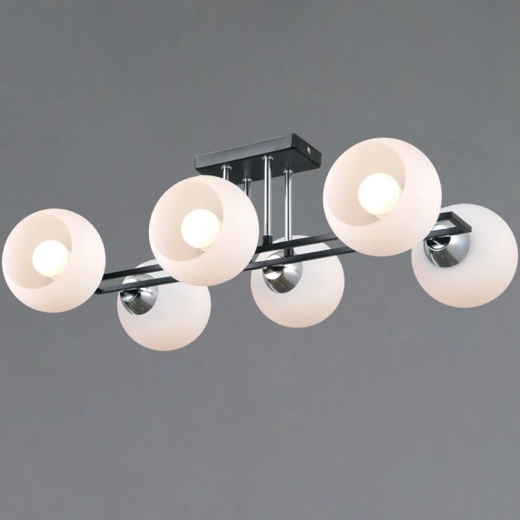 Потолочная люстра Illumico IL0791-6CSQ-25 BK CR TRENTO