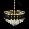 Подвесная люстра Lumina Deco Funneli LDP 6003-500 BK+F.GD
