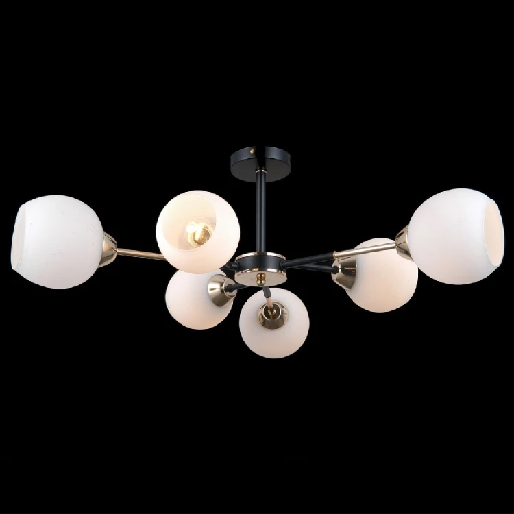 Люстра на штанге Illumico IL0715-6CSQ-24 BK GD LIBRA