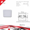 Встраиваемый светильник Reluce 70602-9.0-001OL LED6W WH 4000K