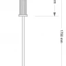 Торшер Kutek Bari BAR-LS-3 (ZM)