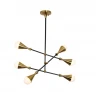 Подвесная люстра Lumina Deco Valpina LDP 6029-6 BK+MD