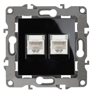 Розетка информационная двойная 2XRJ45 Эра 12-3108-06 Б0014734
