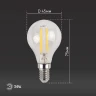 Лампа светодиодная Эра E14 11W 4000K F-LED P45-11w-840-E14 Б0047014