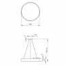Подвесной светодиодный cветильник Geometria ЭРА Ring SPO-131-W-40K-045 Б0050558