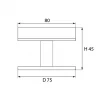 Адаптер к треку для светильников IT02-005, IT02-010 Italline IT08-8016 black