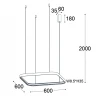 Подвесная люстра Italline IT013-6031 white 3000K