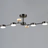 Люстра на штанге Reluce 03860-0.3-04 BK+WOOD GX53