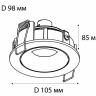 Встраиваемый светильник Italline DE-200 black