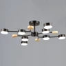 Люстра на штанге Reluce 03860-0.3-08 BK+WOOD GX53
