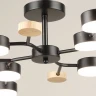 Люстра на штанге Reluce 03860-0.3-08 BK+WOOD GX53