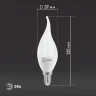 Лампа светодиодная Эра E14 11W 6000K LED BXS-11W-860-E14 Б0032994
