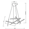Подвесная люстра Maytoni Line MOD016PL-L80WK