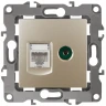 Розетка комбинированная RJ45+TV Эра 12-3110-04 Б0027444
