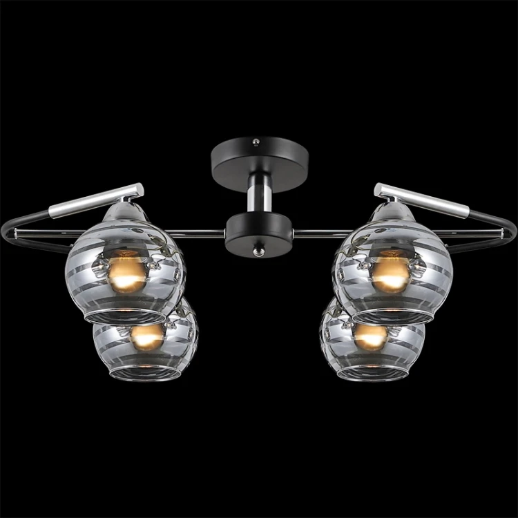 Люстра на штанге Illumico IL9801-4CSQ-79 CR BK