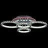 Потолочная люстра Reluce 05819-0.3-04B CR (RGB)