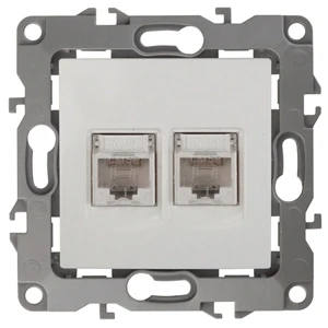 Розетка информационная двойная 2XRJ45 Эра 12-3108-01 Б0014729