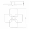 Потолочная люстра Escada Tube 10279/4LED
