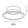 Отражатель для светильника Italline reflector for 3160 black